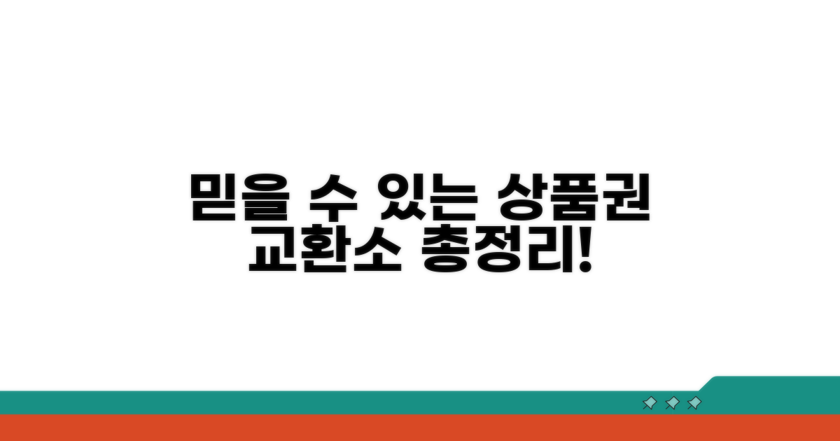 믿을 수 있는 상품권 교환소 총정리