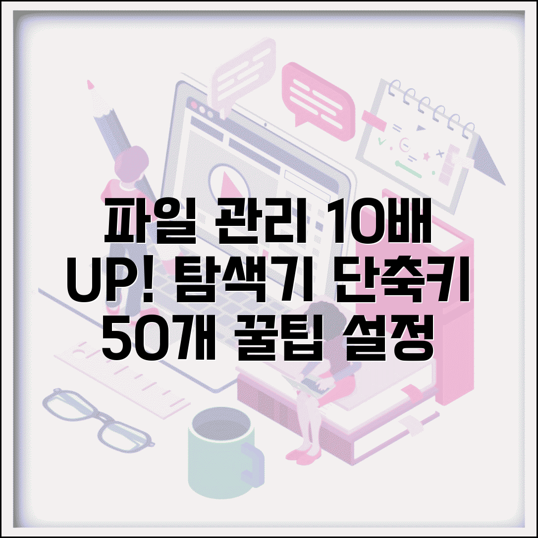 윈도우 탐색기 단축키 50개 총정리 | 파일 관리 속도 10배 높이는 꿀팁 및 설정 방법
