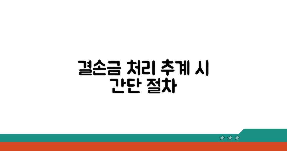 추계과세 시 결손금 처리 절차
