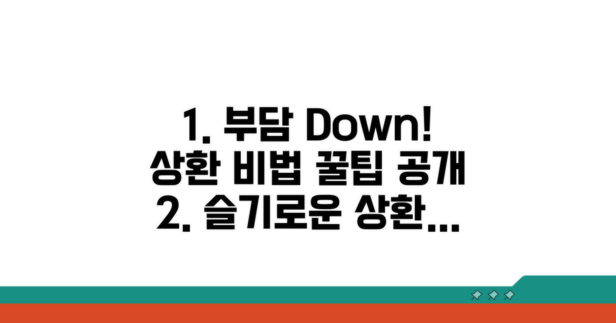 부담 줄이는 상환 방법 알아보기