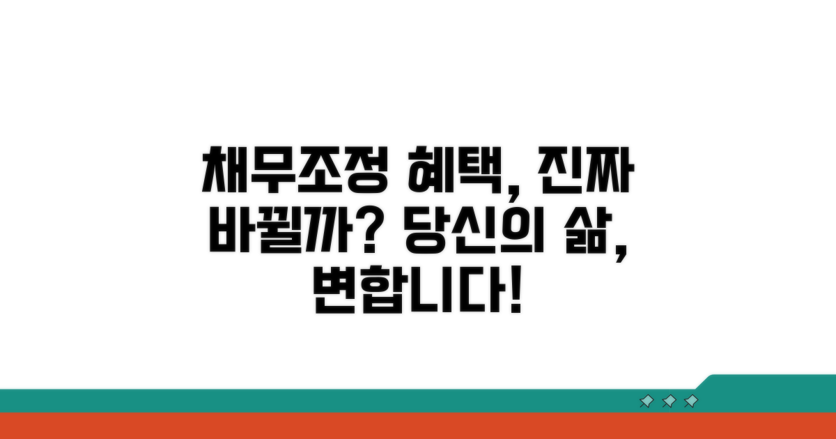 채무조정 혜택, 실질적 변화는?