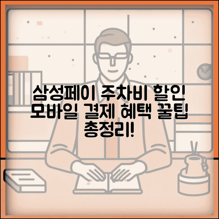 주차요금 삼성페이 결제 방법 할인 | 모바일 주차비 결제 혜택 총정리