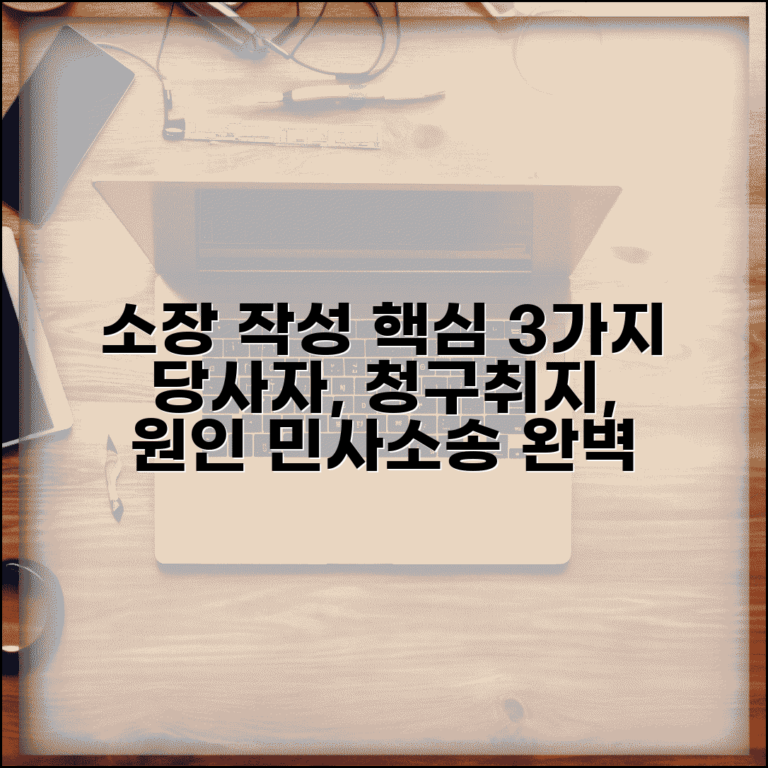 소장 작성 필수사항 | 민사소송 소장 작성시 당사자 청구취지 청구원인 기재