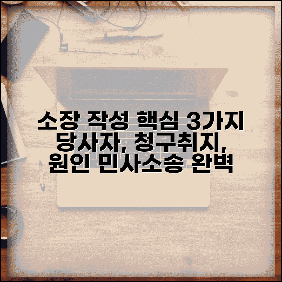 소장 작성 필수사항 | 민사소송 소장 작성시 당사자 청구취지 청구원인 기재
