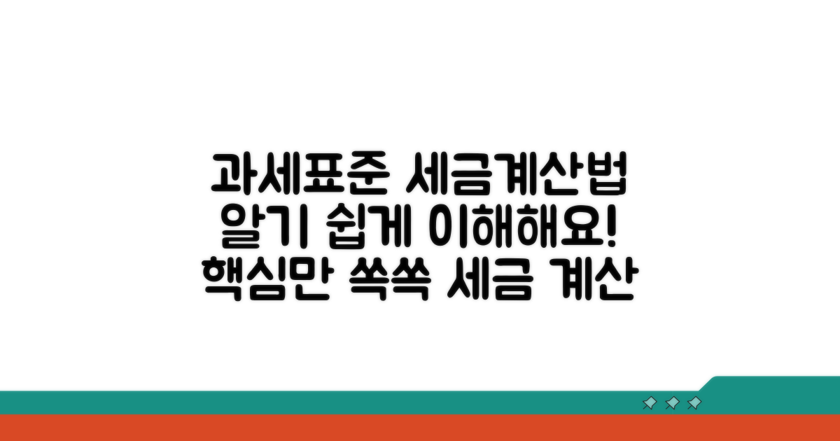 과세표준 따른 세금 계산법