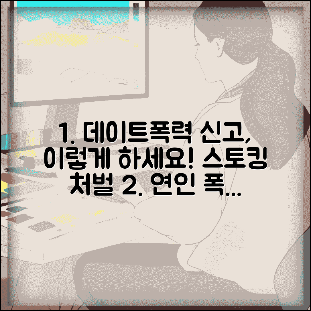 데이트폭력 신고 절차 | 연인간 폭력 신고와 스토킹 가해자 처벌