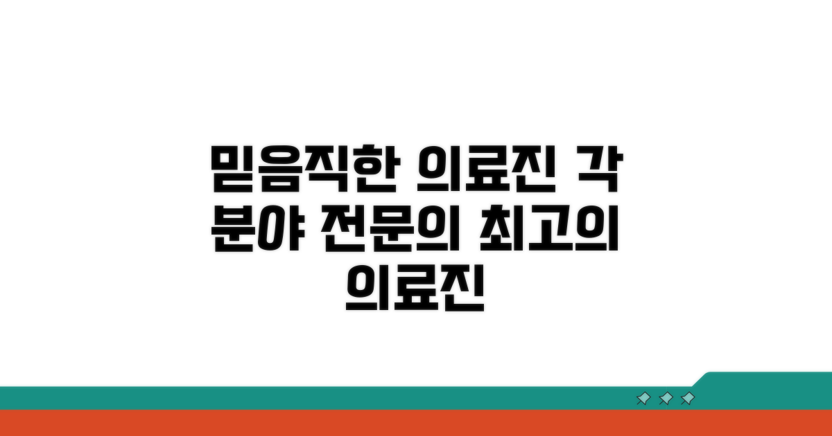믿음직한 의료진 소개: 각 분야 전문의