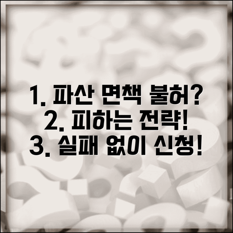 개인파산 면책불허 사유 피하는 법 | 실패 없는 파산 신청 전략