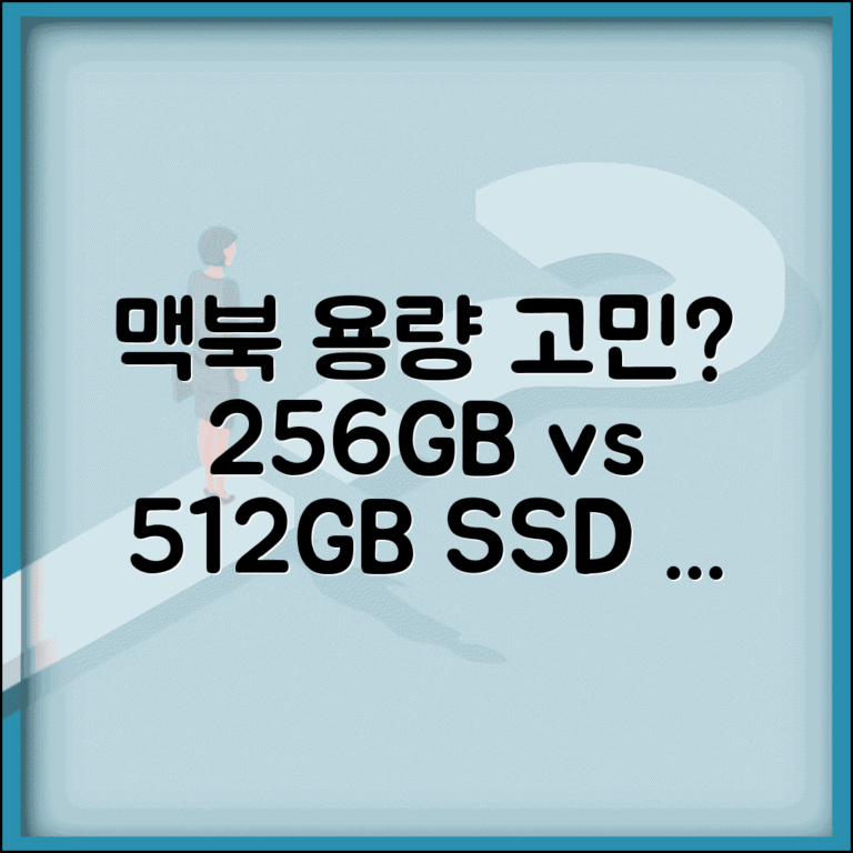 맥북 저장 용량 256GB vs 512GB 선택 | 맥북 SSD 용량 부족 대처