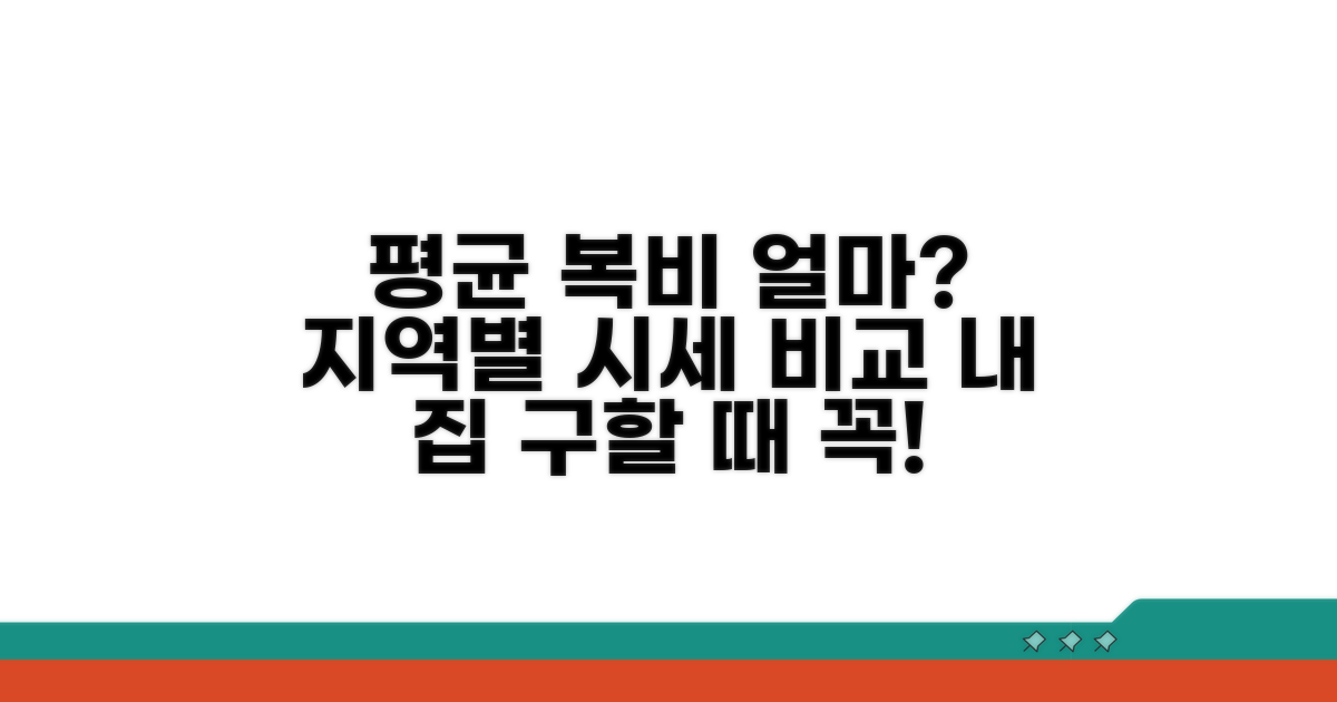 평균 복비 얼마? 지역별 시세 비교