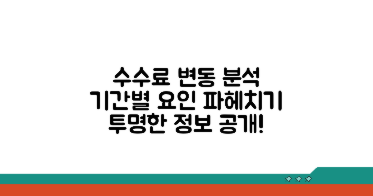 기간별 수수료 변동 요인 분석