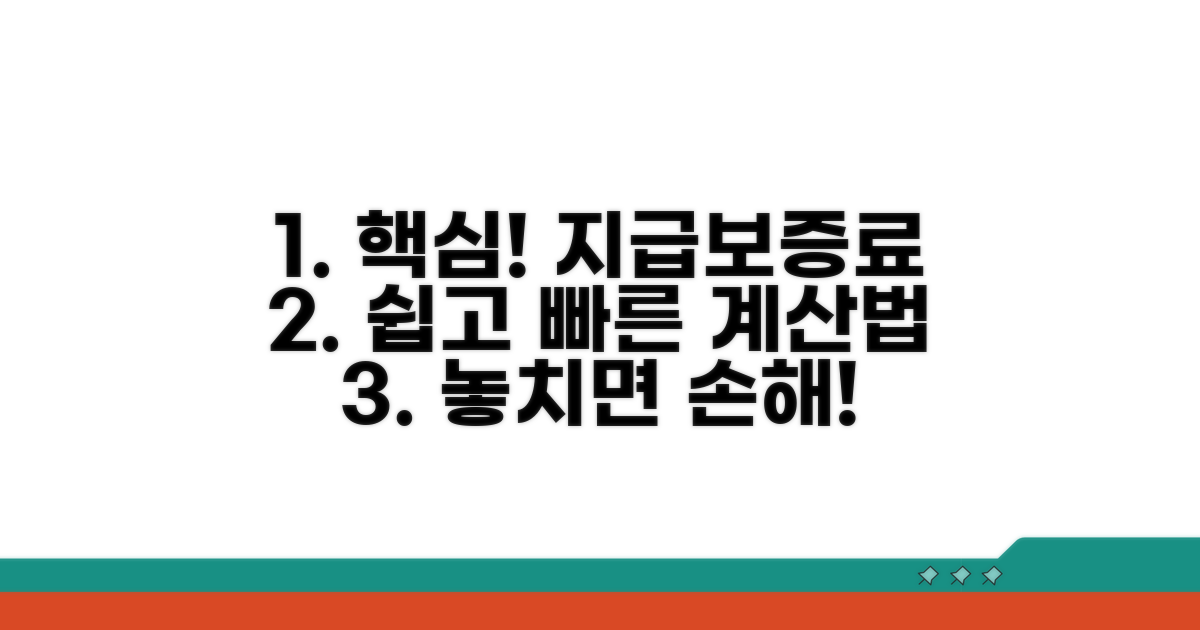 지급보증보험 수수료 계산 핵심