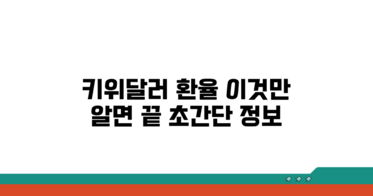 키위달러 환율, 이것만 알면 끝