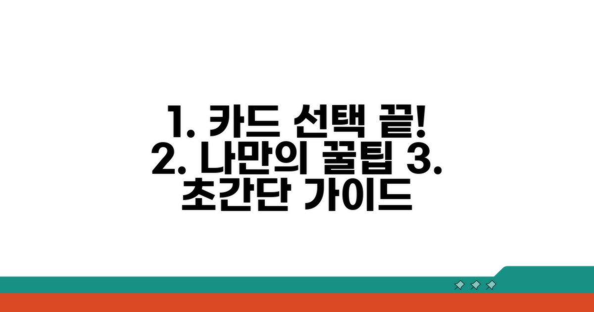 나에게 맞는 카드 선택 가이드
