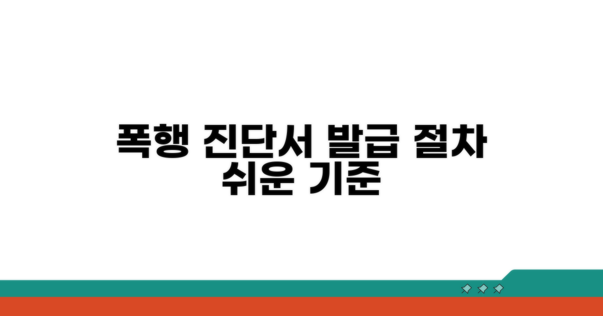폭행 진단서, 발급 절차와 기준