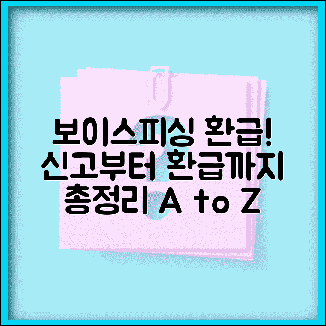 보이스피싱 피해 환급 절차 | 신고 방법, 신고 후 환급 가능할까? 총정리
