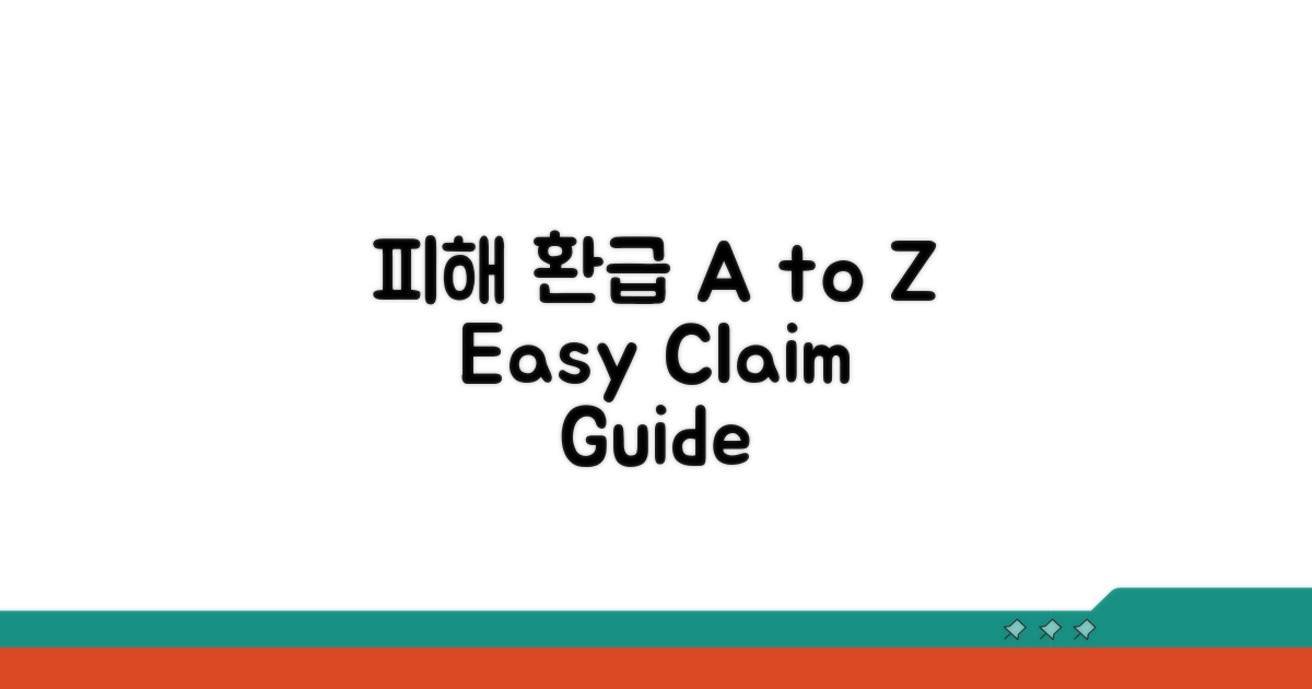 피해 환급 절차 A to Z