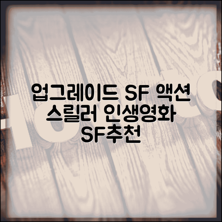 영화 업그레이드 줄거리 및 리뷰 | SF 액션 스릴러 작품 심층 분석 및 추천 후기
