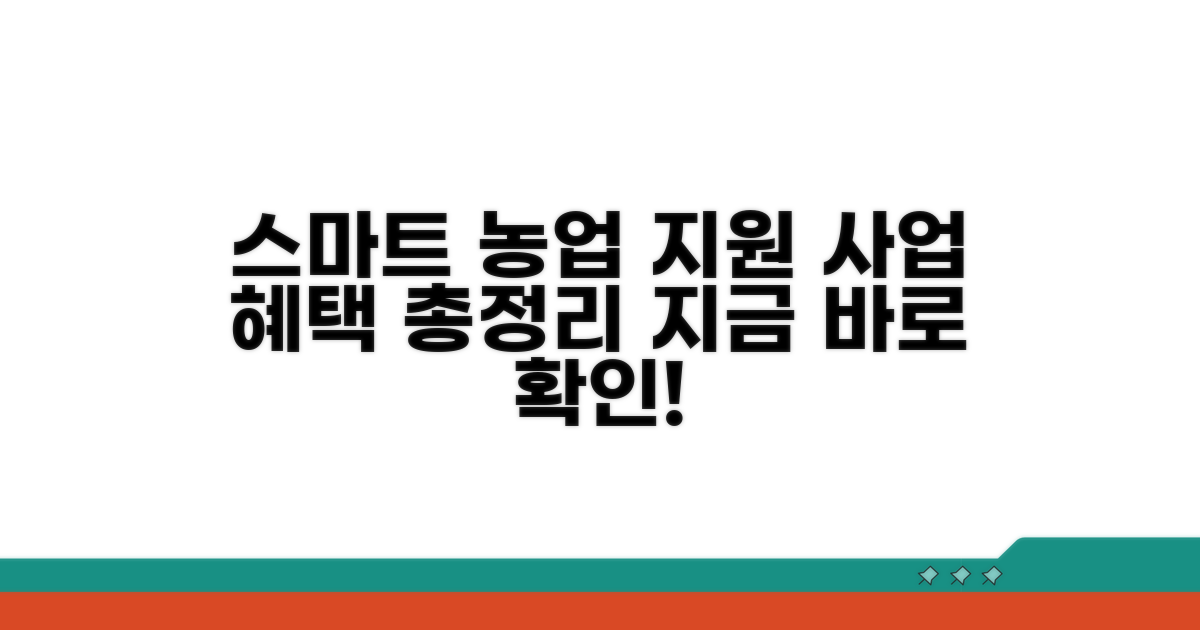 스마트 농업 지원 사업 알아보기