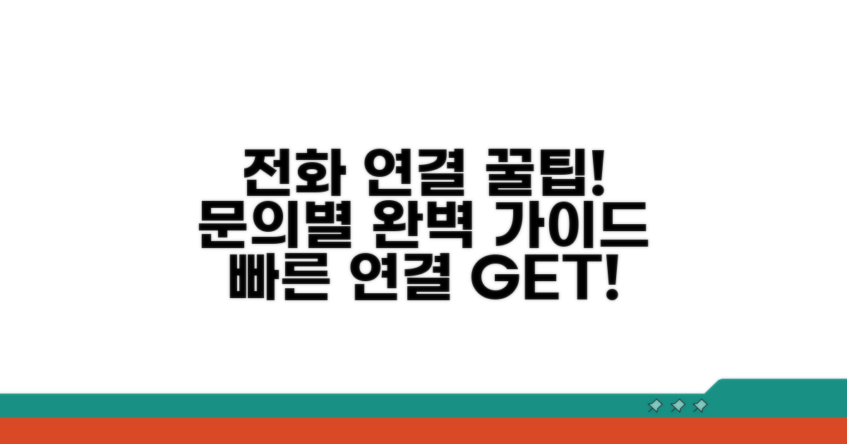 주요 문의별 전화 연결 방법 완벽 가이드