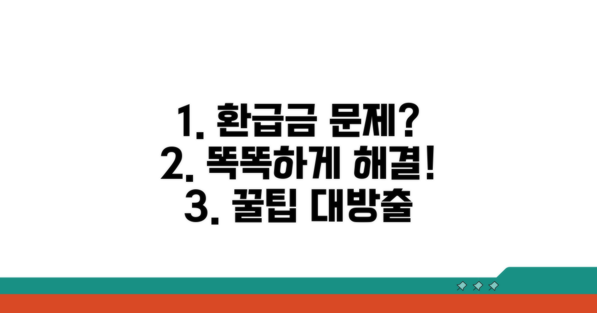 환급금 문제, 똑똑하게 해결하기