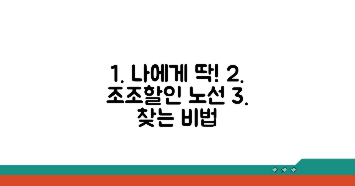 나에게 맞는 조조할인 노선 찾는 법
