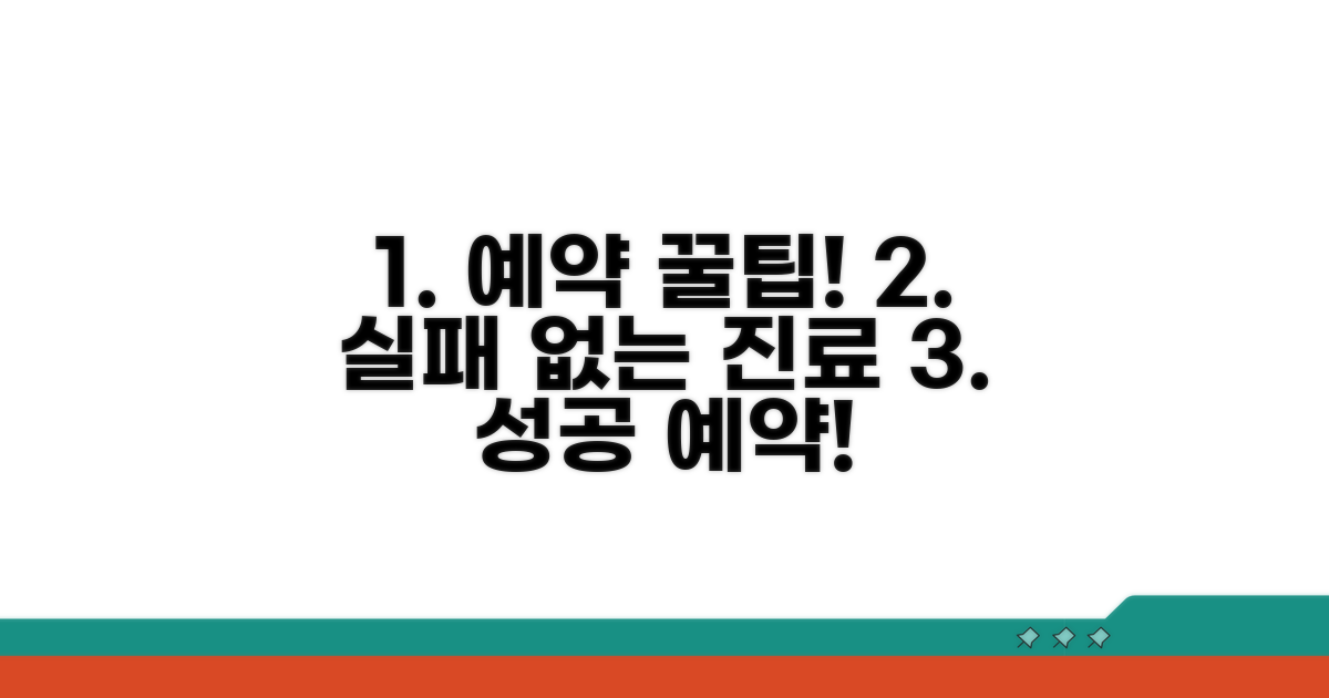 예약 꿀팁, 실패 없이 진료받기