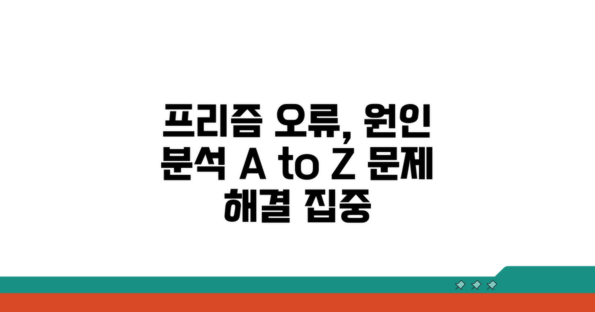 프리즘 인식 오류, 원인 파악하기