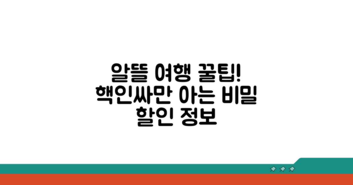 알뜰 여행을 위한 할인 꿀팁