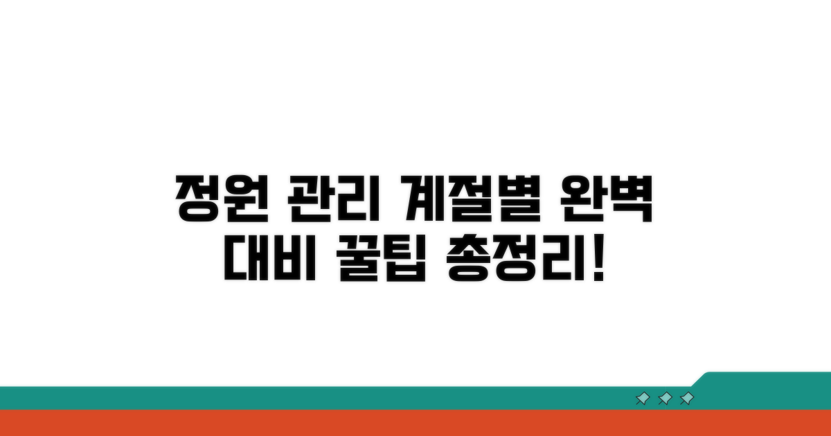 정원 관리, 계절별 완벽 대비법
