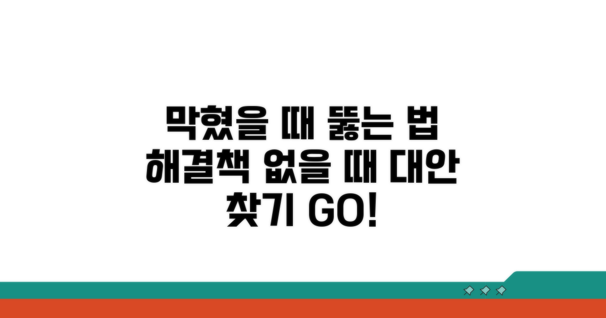 문제 해결 안 될 때 대안은?