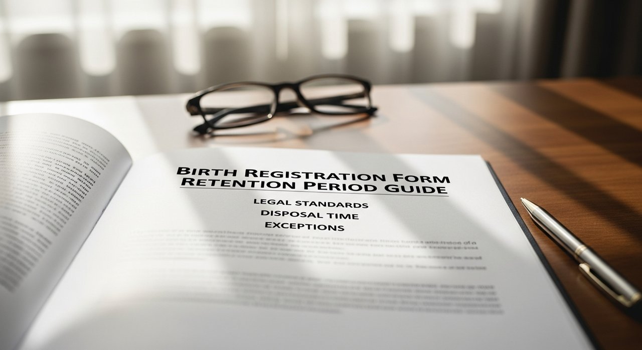출생신고서 보존기간 안내: 법적기준, 폐기시점, 예외 총정리
