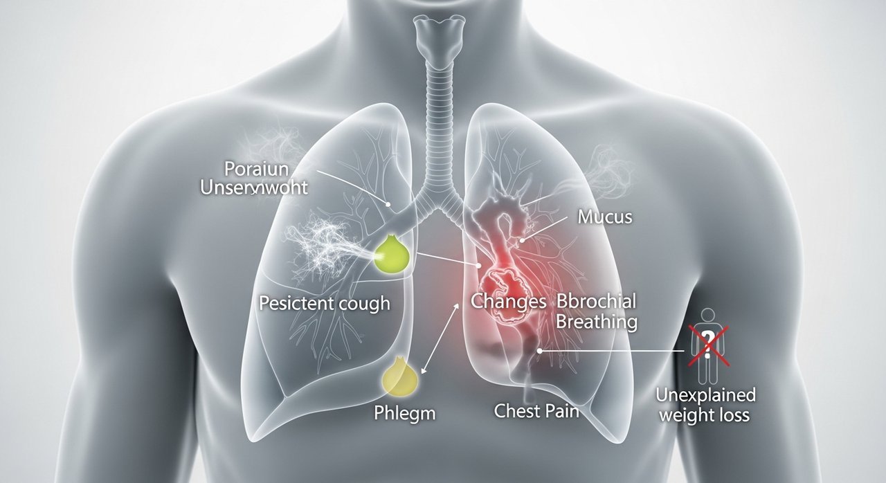 폐암 초기증상 비흡연자도 주의할 신호: 기침, 가래, 호흡 변화 5가지 징후