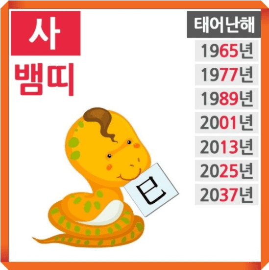 뱀띠 특징과 성격